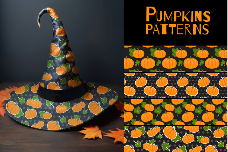 pumpkin-patterns-set