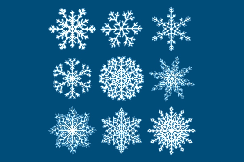 christmas-snowflakes-vector-set