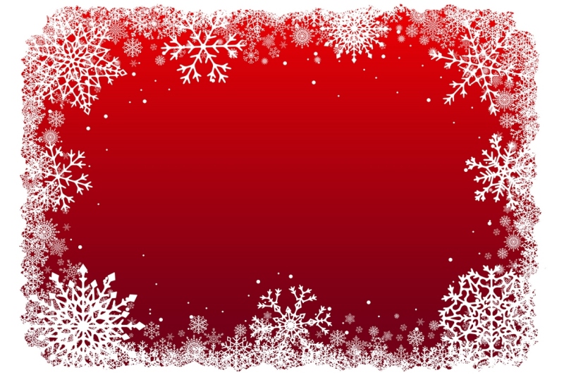 christmas-snowflakes-frame-vector