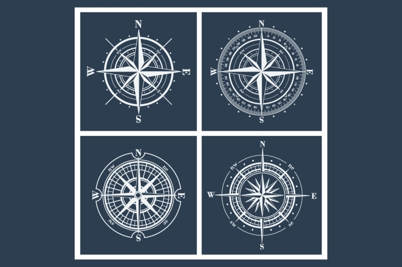compass-rose-huge-vector-set