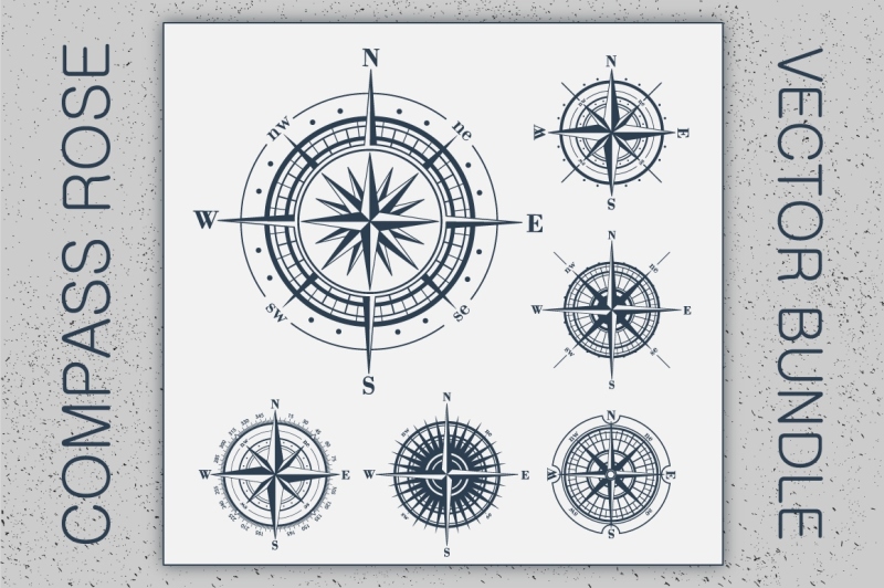 compass-rose-huge-vector-set
