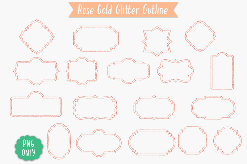 glitter-vintage-double-frames-decorative-border-retro-labels