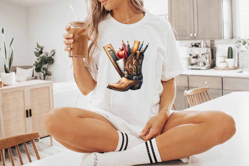western-back-to-school-png-western-teacher-teacher-design-png-girl