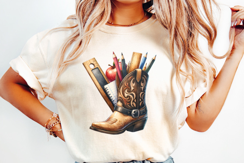 western-back-to-school-png-western-teacher-teacher-design-png-girl