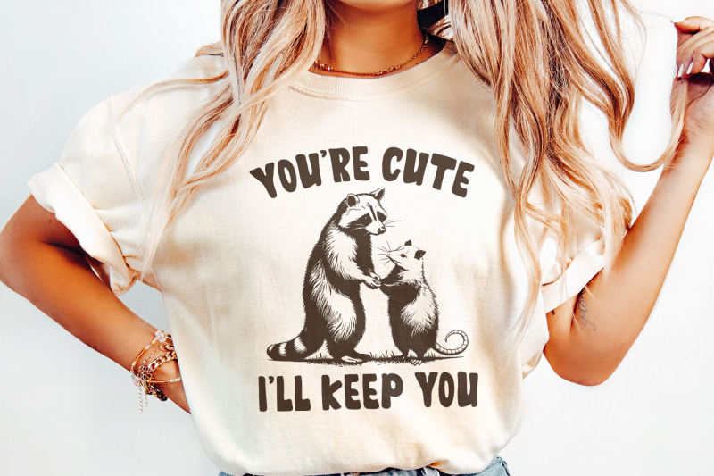 you-039-re-weird-i-039-ll-keep-you-png-funny-retro-raccoon-opossum-design-sa