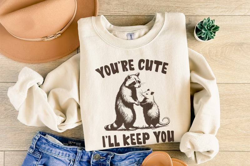 you-039-re-weird-i-039-ll-keep-you-png-funny-retro-raccoon-opossum-design-sa