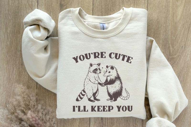 you-039-re-weird-i-039-ll-keep-you-png-funny-retro-raccoon-opossum-design-sa