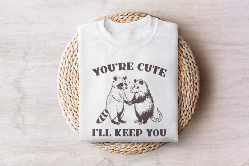 you-039-re-weird-i-039-ll-keep-you-png-funny-retro-raccoon-opossum-design-sa