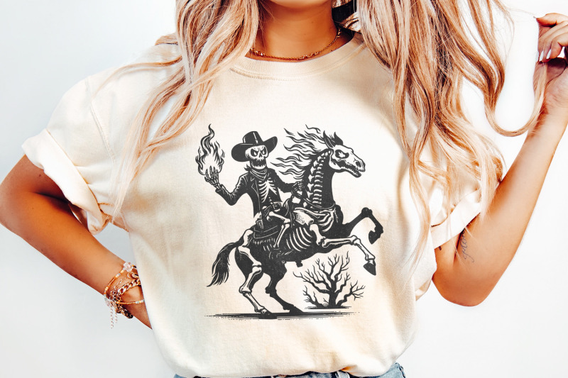 skeleton-cowboy-on-horse-png-western-gothic-art-spooky-skeleton-ride
