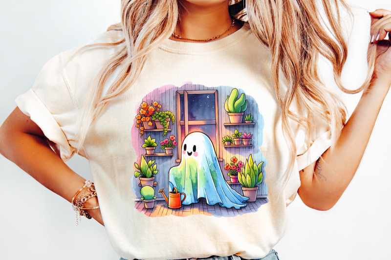 cute-ghost-with-houseplants-png-whimsical-garden-decor-spooky-cute-i