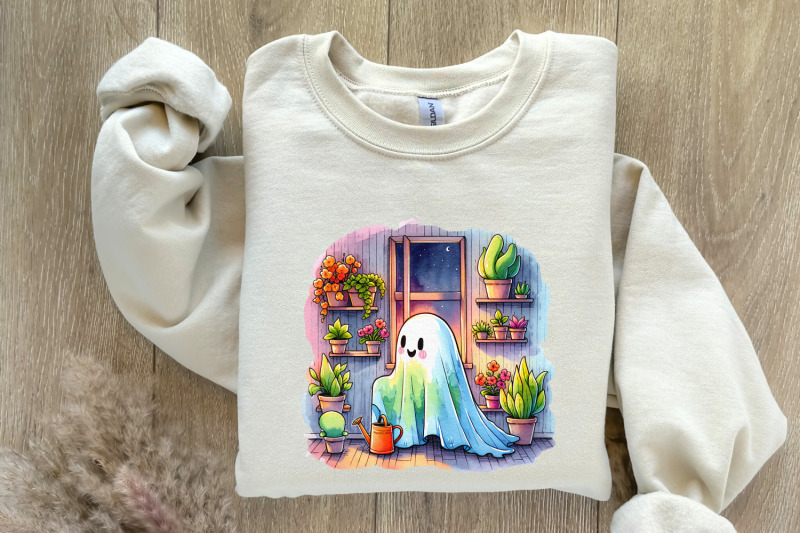 cute-ghost-with-houseplants-png-whimsical-garden-decor-spooky-cute-i