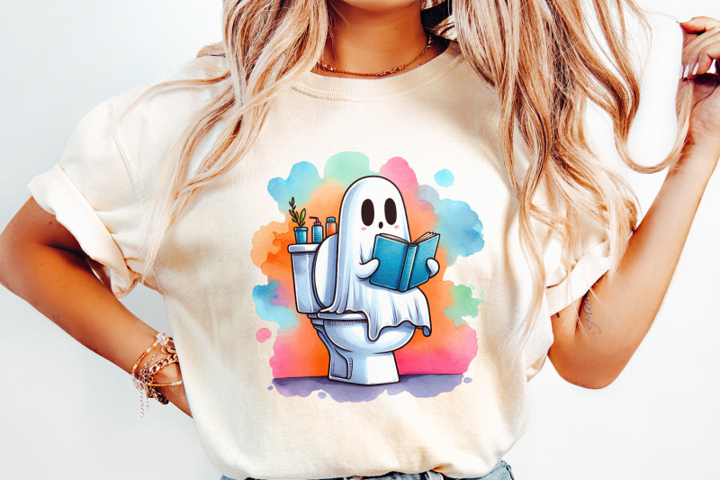 funny-ghost-reading-on-toilet-t-shirt-cute-halloween-digital-download
