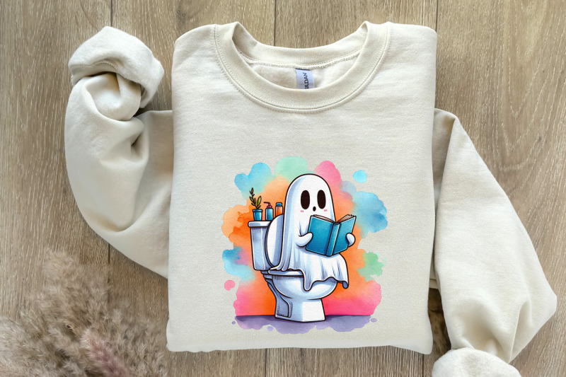 funny-ghost-reading-on-toilet-t-shirt-cute-halloween-digital-download