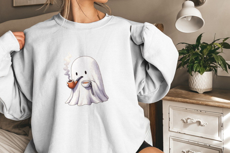 cozy-ghost-with-pipe-and-coffee-t-shirt-design-cute-and-relaxing-digi