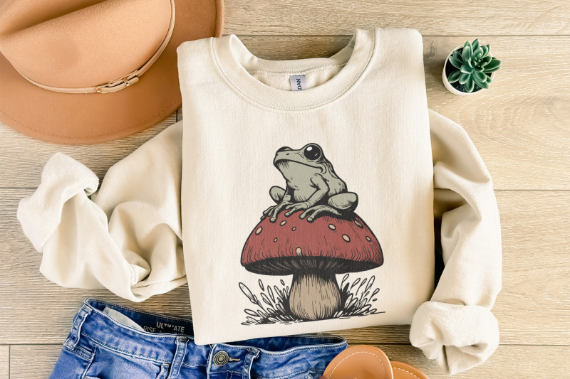 frog-mushroom-png-sublimation-cuteclipart-commercial-use-witchcraf