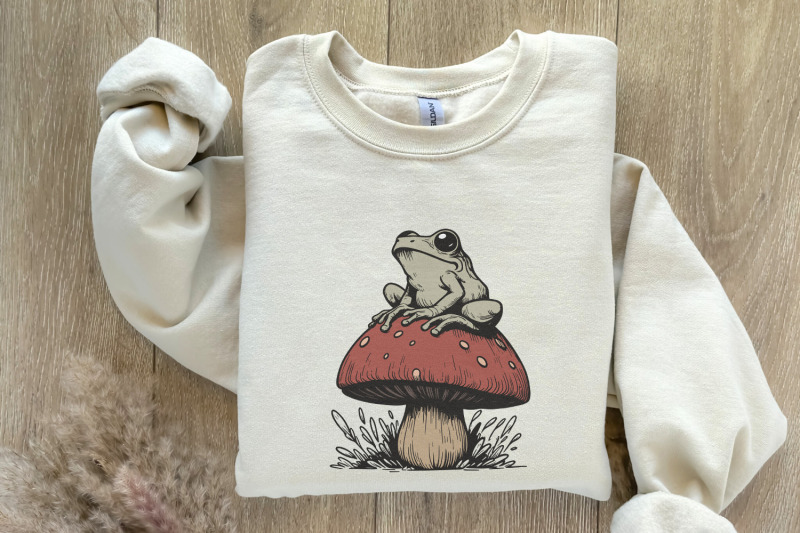 frog-mushroom-png-sublimation-cuteclipart-commercial-use-witchcraf