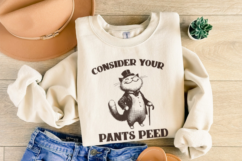 consider-your-pants-peed-png-funny-cat-t-shirt-design-digital-downlo