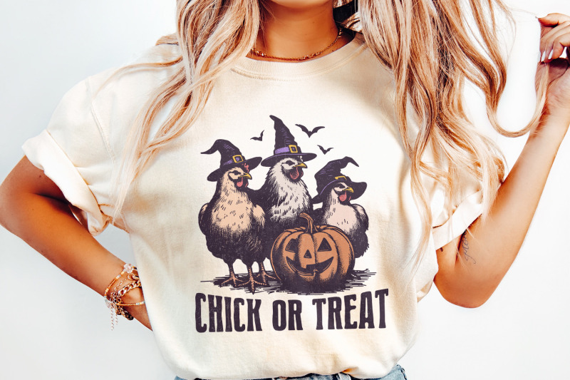 chick-or-treat-png-spooky-chicken-design-fall-pumpkin-witch-chicken