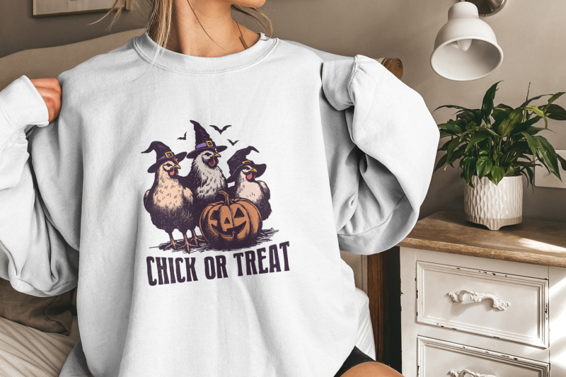 chick-or-treat-png-spooky-chicken-design-fall-pumpkin-witch-chicken
