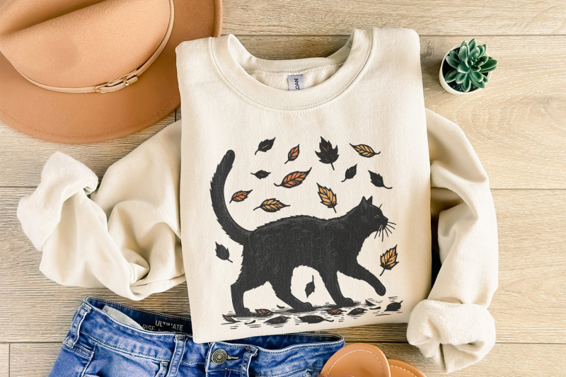 black-cat-pumpkin-png-halloween-cat-png-ghost-cat-png-retro-hallowe