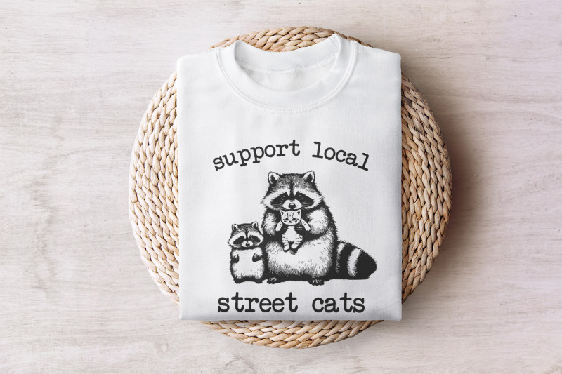 support-your-local-street-cats-funny-raccoon-png-opossum-png-vintag