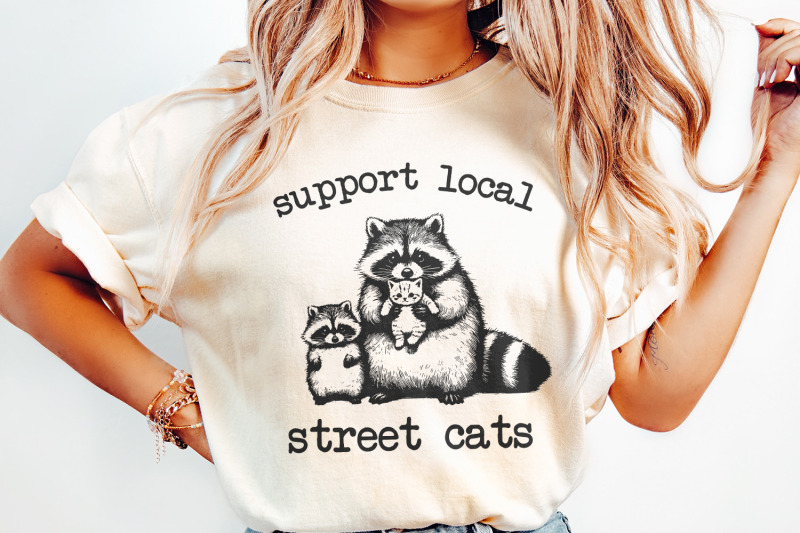 support-your-local-street-cats-funny-raccoon-png-opossum-png-vintag