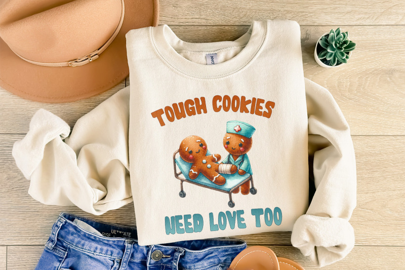 tough-cookies-need-love-too-png-cute-gingerbread-nurse-design-funny