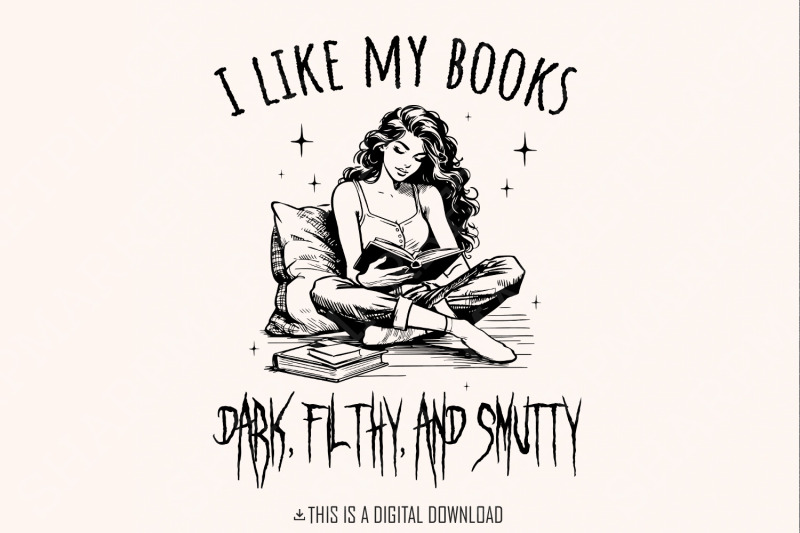 dark-filthy-smutty-books-png-trendy-bookish-art-vintage-book-lover-d