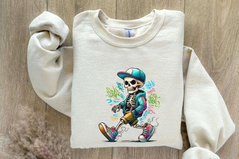 gangster-skeleton-png-digital-download-streetwear-skull-art-hip-hop