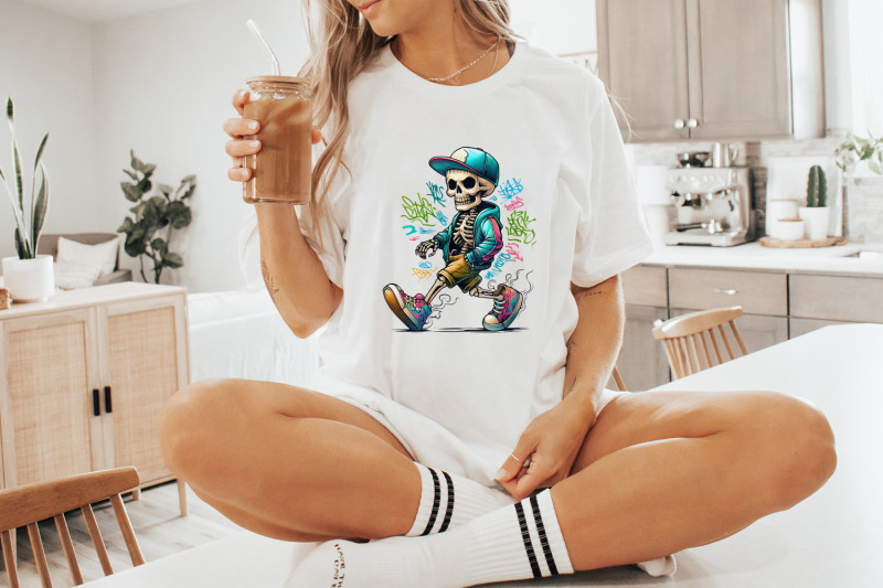 gangster-skeleton-png-digital-download-streetwear-skull-art-hip-hop