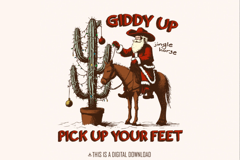 giddy-up-jingle-horse-png-digital-download-western-christmas-design