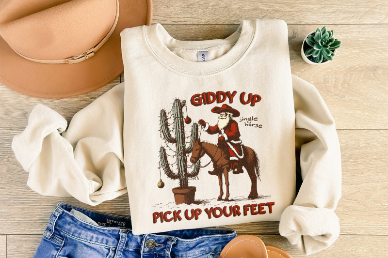 giddy-up-jingle-horse-png-digital-download-western-christmas-design