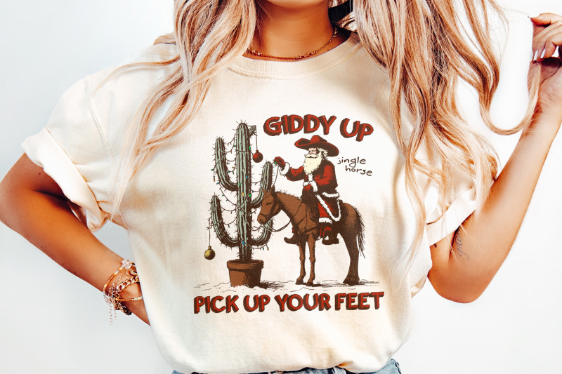 giddy-up-jingle-horse-png-digital-download-western-christmas-design