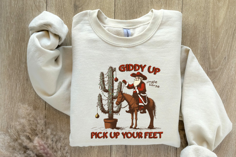 giddy-up-jingle-horse-png-digital-download-western-christmas-design
