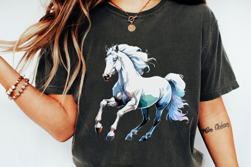 white-horse-clipart-png-digital-download-horse-clipart-watercolor-pa