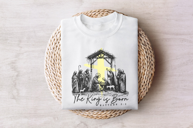 the-king-is-born-png-retro-religious-christmas-png-jesus-is-the-reas
