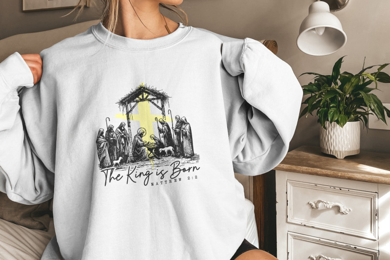 the-king-is-born-png-retro-religious-christmas-png-jesus-is-the-reas