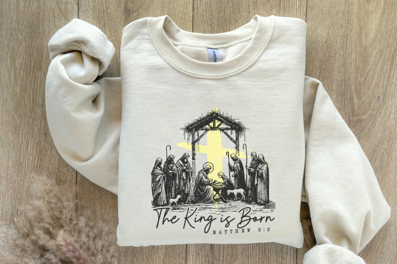 the-king-is-born-png-retro-religious-christmas-png-jesus-is-the-reas