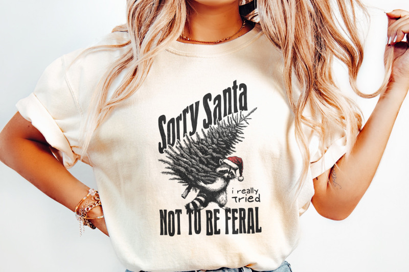 sorry-santa-feral-raccoon-png-retro-christmas-raccoon-design-funny
