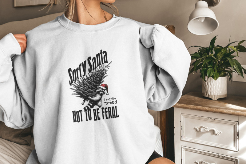sorry-santa-feral-raccoon-png-retro-christmas-raccoon-design-funny