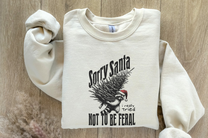 sorry-santa-feral-raccoon-png-retro-christmas-raccoon-design-funny