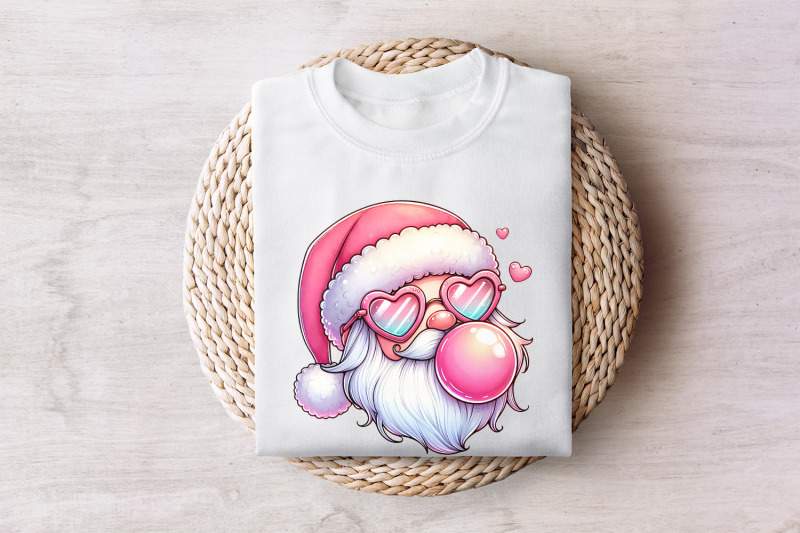 retro-santa-christmas-png-vintage-santa-digital-download-pink-christ