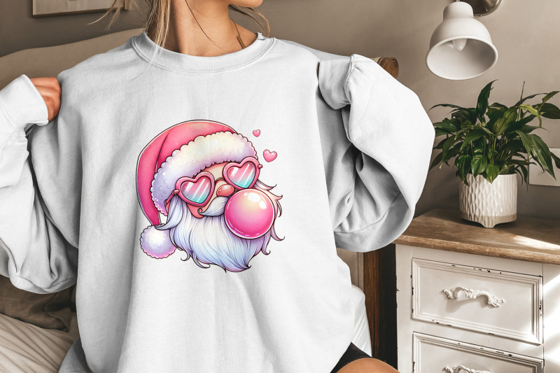 retro-santa-christmas-png-vintage-santa-digital-download-pink-christ