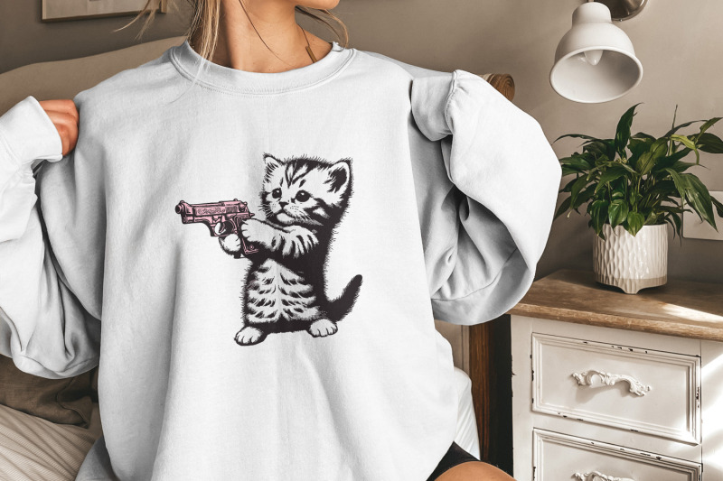 cute-gun-cat-png-trending-png-graphic-t-shirt-design-gun-cat-meme