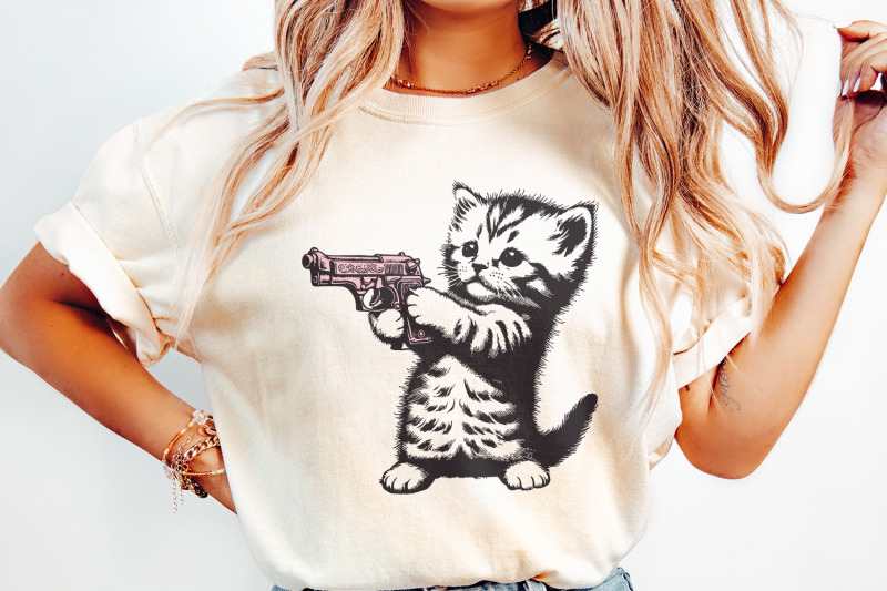 cute-gun-cat-png-trending-png-graphic-t-shirt-design-gun-cat-meme
