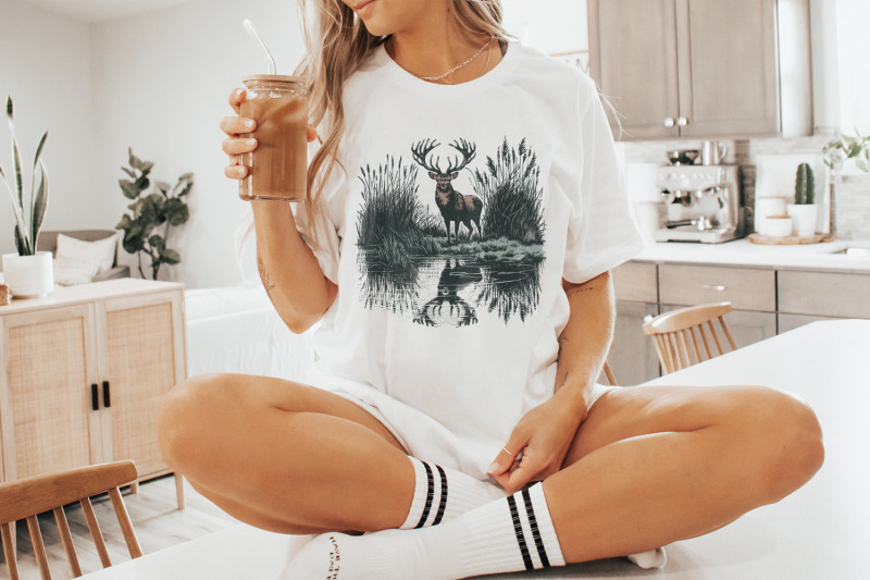 deer-sublimation-design-hunting-png-vintage-deer-art-nature-camping
