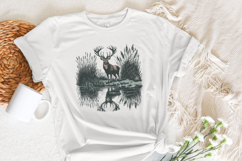 deer-sublimation-design-hunting-png-vintage-deer-art-nature-camping