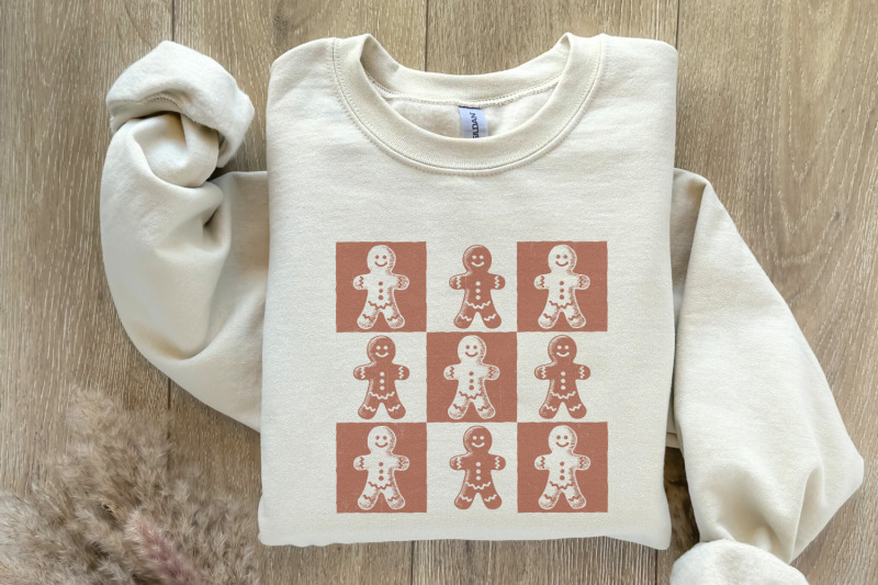 retro-checkered-gingerbread-man-png-cute-christmas-png-holiday-seaso
