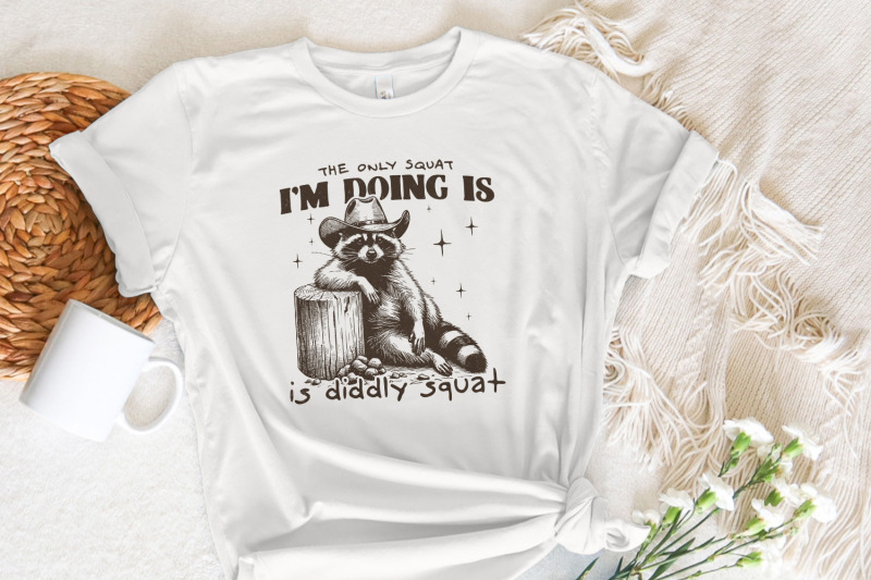 the-only-squat-i-039-m-doing-png-funny-cowboy-raccoon-cute-racoon-png-s