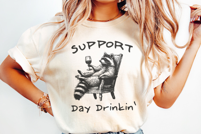 raccoon-with-wine-day-drinking-art-png-retro-png-funny-vintage-subl